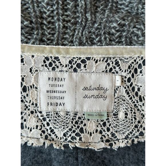 Anthropologie Saturday Sundays Casado Open Front Knit Cardigan Waterfall 2161 - Picture 4 of 5